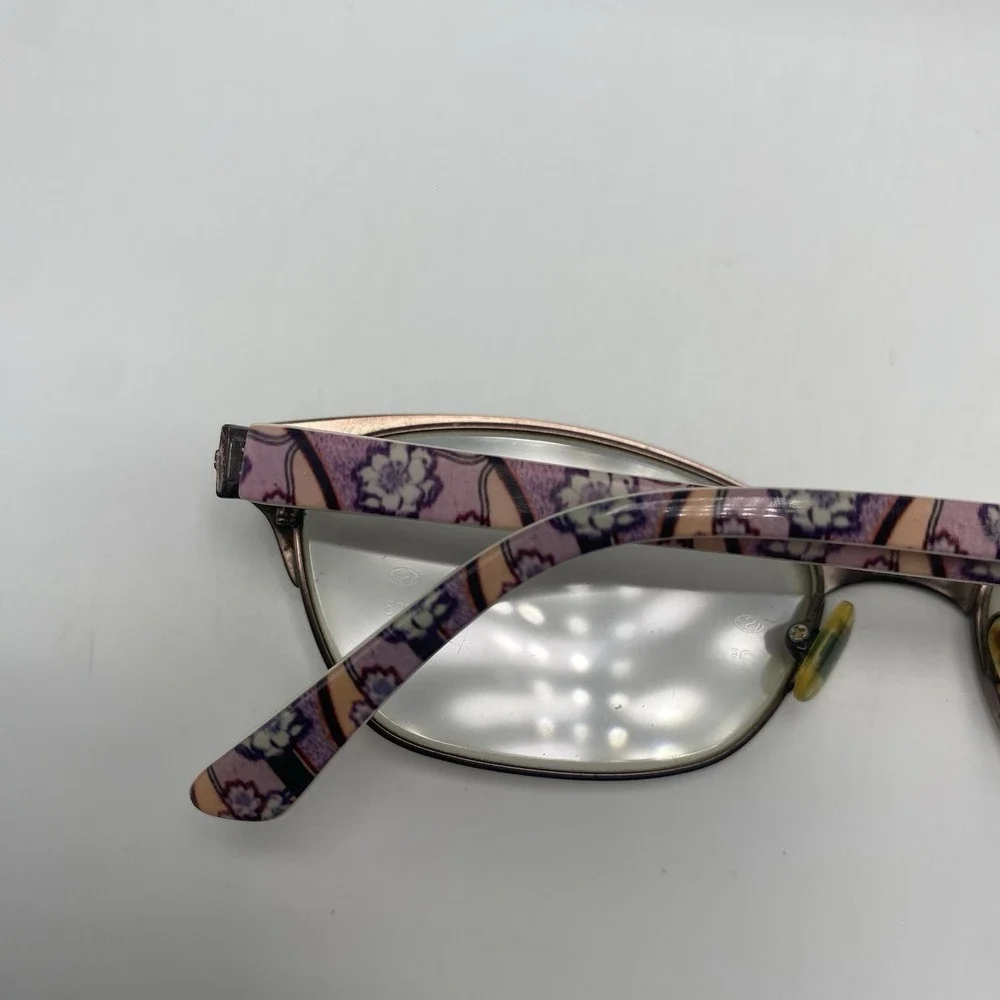 Ted Baker Eyeglasses Women FRAME ONLY B240 51-15-135 Gunmetal Pink 546